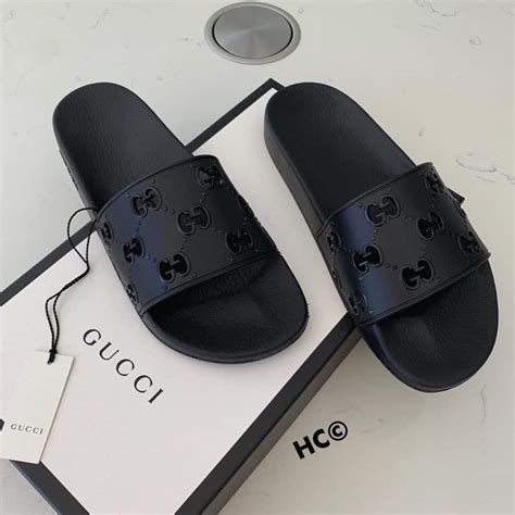 gucci slide out fits|Gucci slides holes.